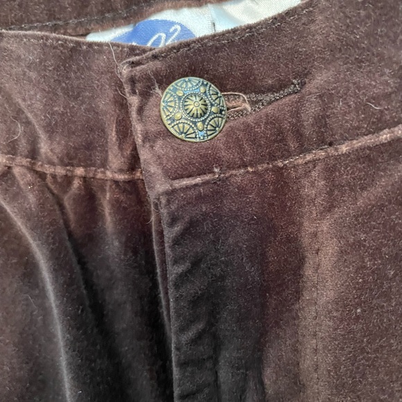 DG2  Diane Gilman Dark Brown Velvety Pants SZ 18W P - Picture 6 of 12
